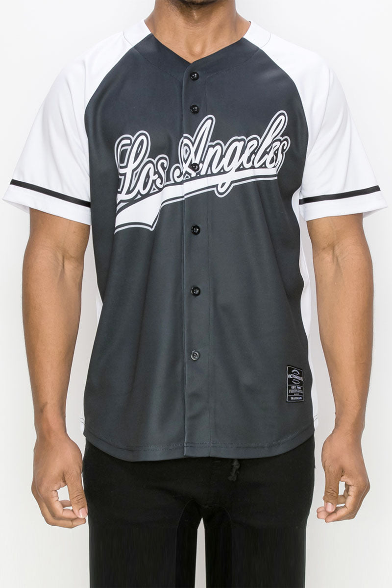 Men's White/Royal Los Angeles Dodgers Pinstripe Jersey