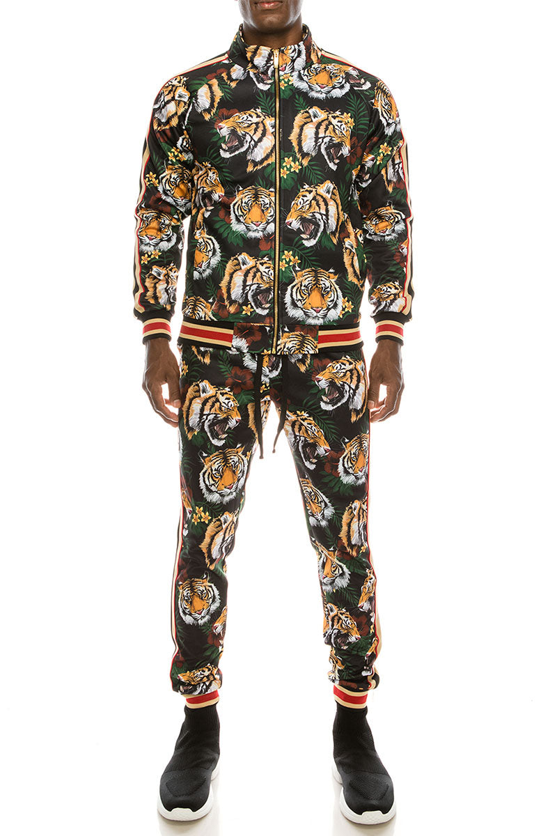 Floral jogging suit on sale