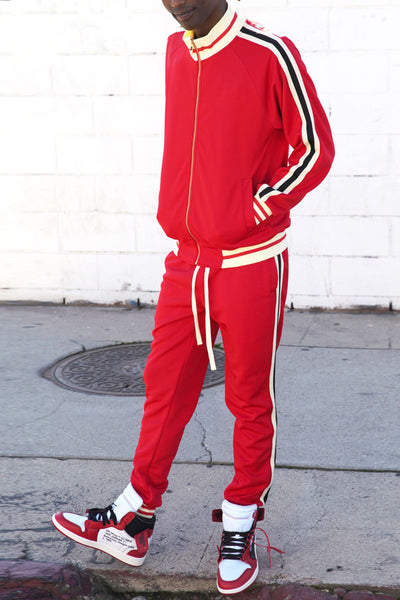 Fabric: Super Poly Mens Red Tracksuit Set, Size: Large at Rs 550/set in  Moranhat