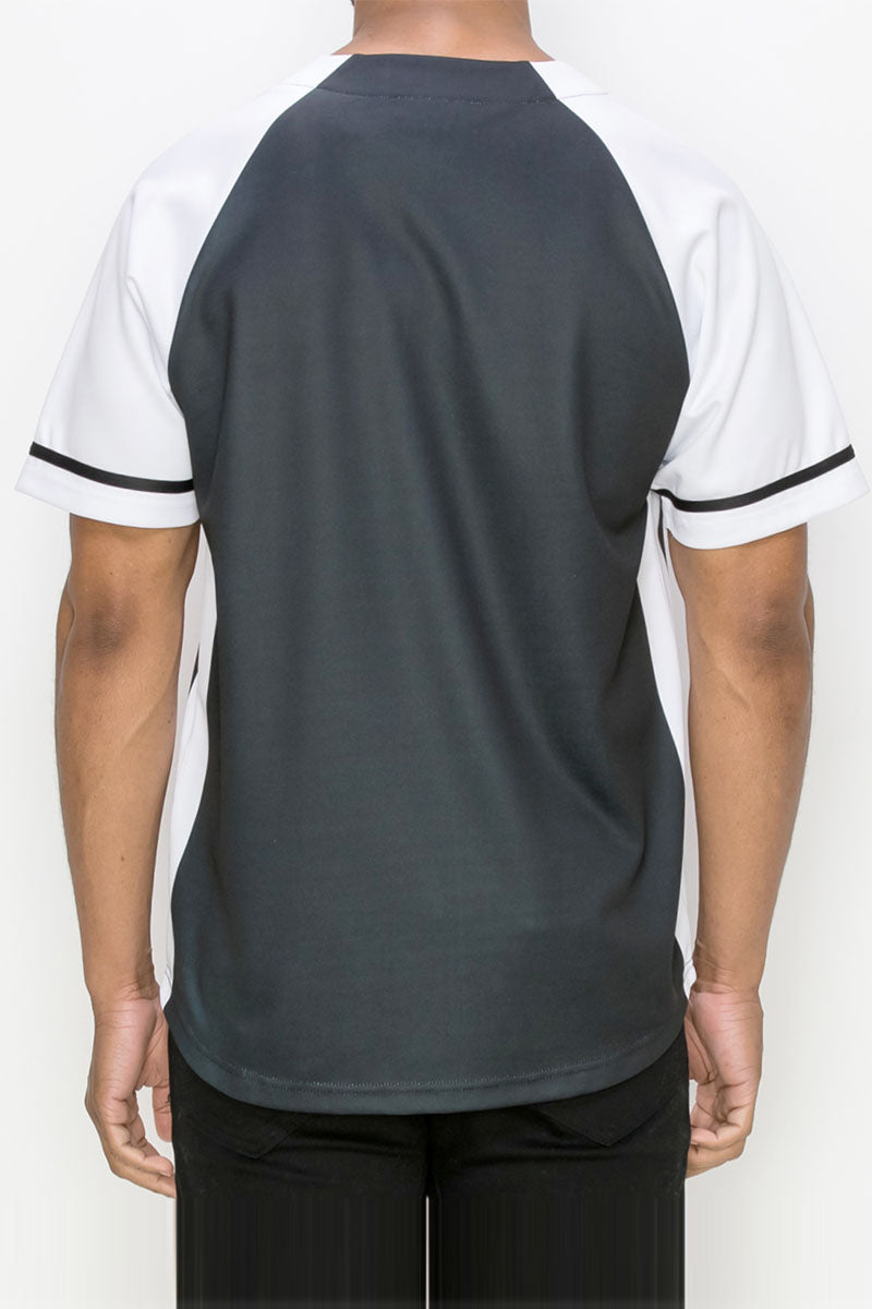 La Baseball Jersey - White/Black White/Black / M