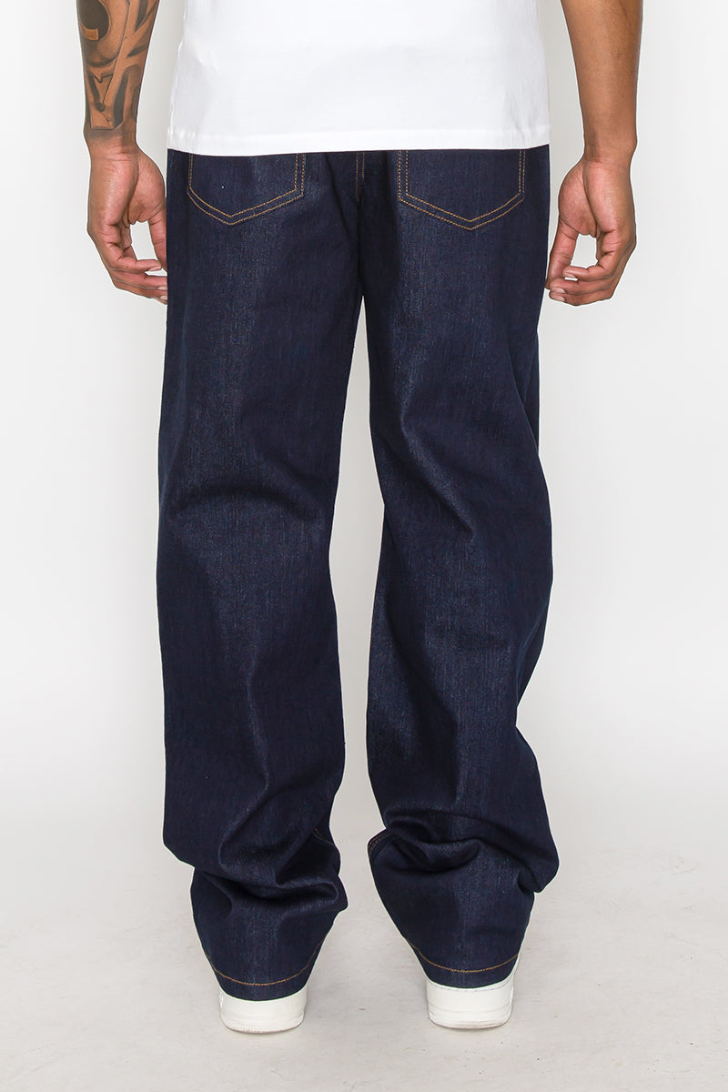 Essential Baggy Raw Denim Jeans