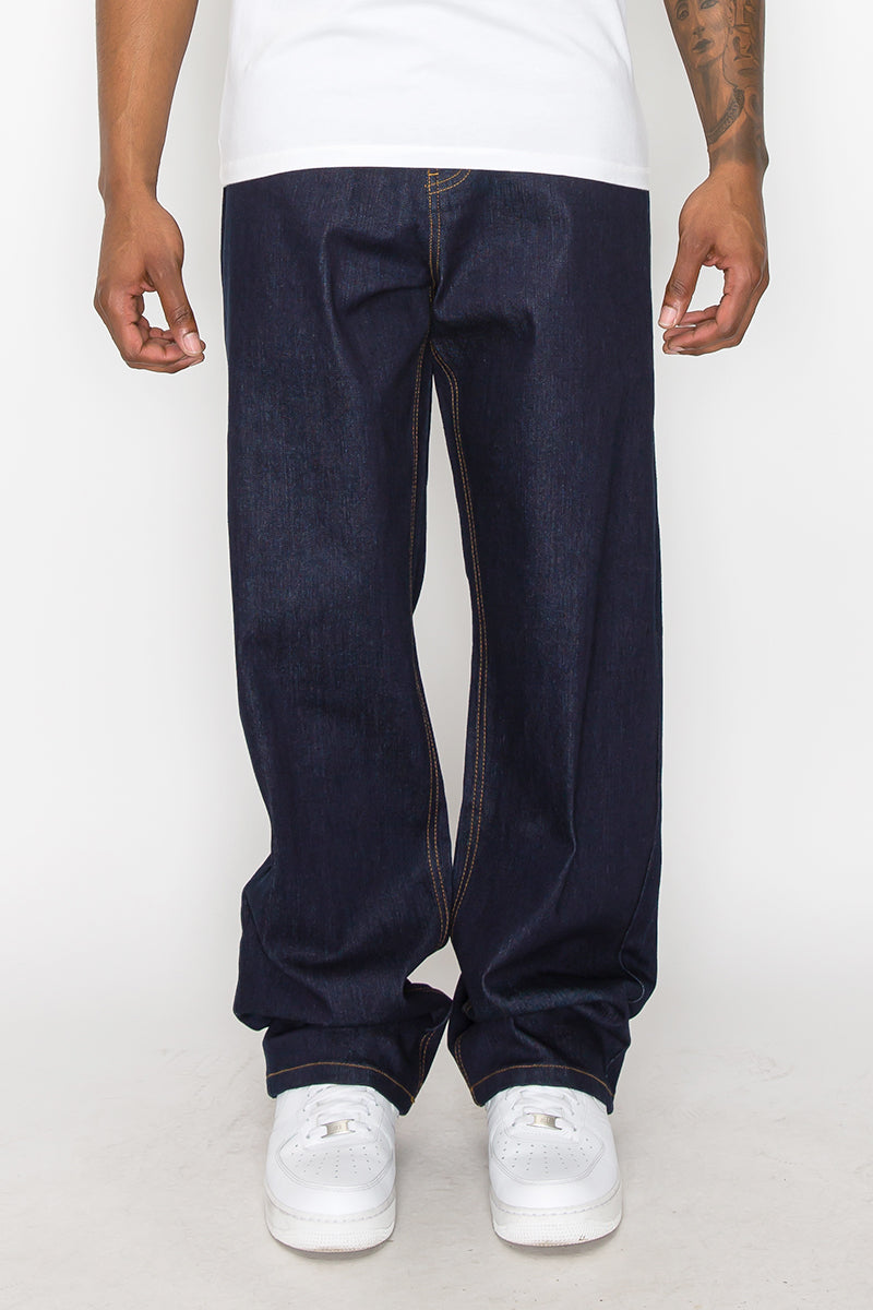 Baggy Fit Raw Denim Jeans