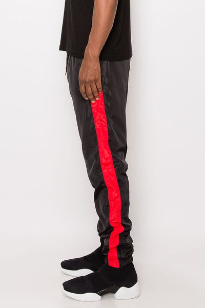 Striped Windbreaker Track Pants - Black/red – VICTORIOUSUSA