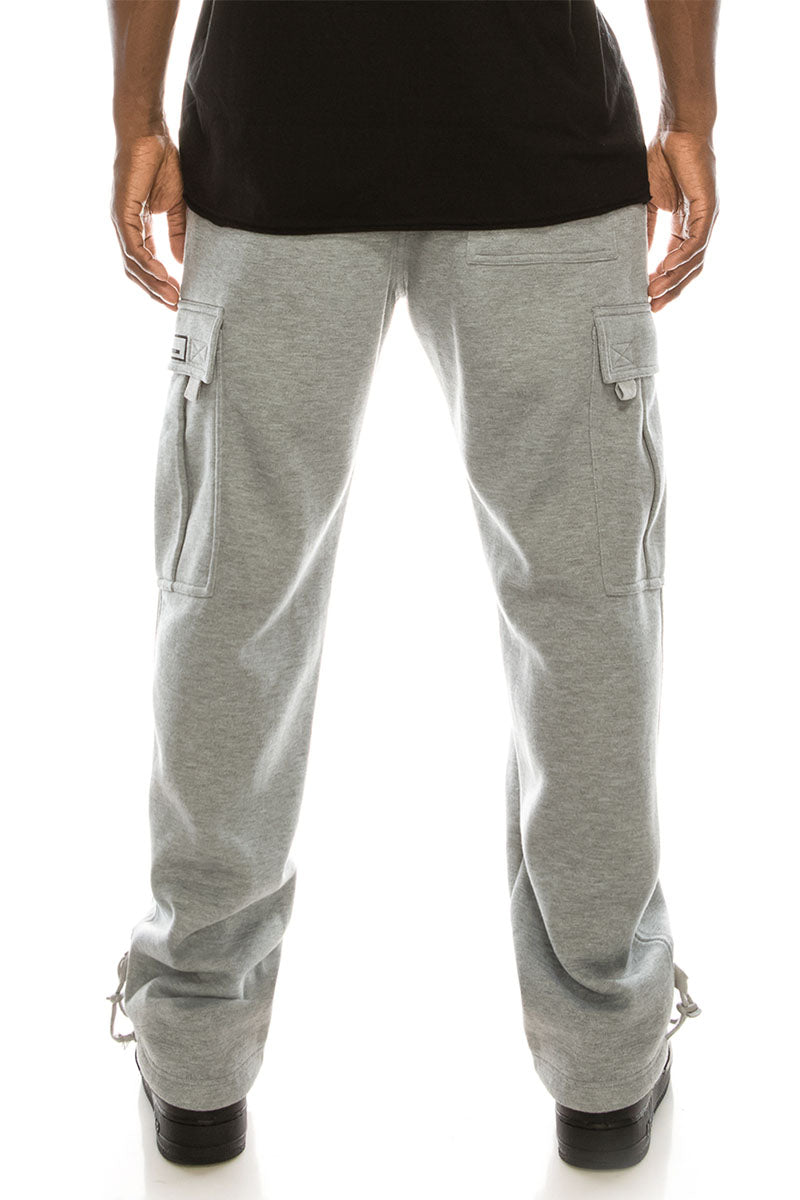 Men's fleece cargo sweatpants heavyweight online