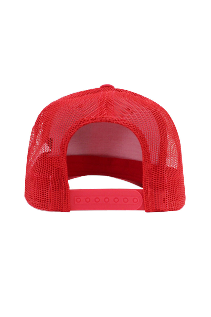 5 Panel Trucker Hat - Red