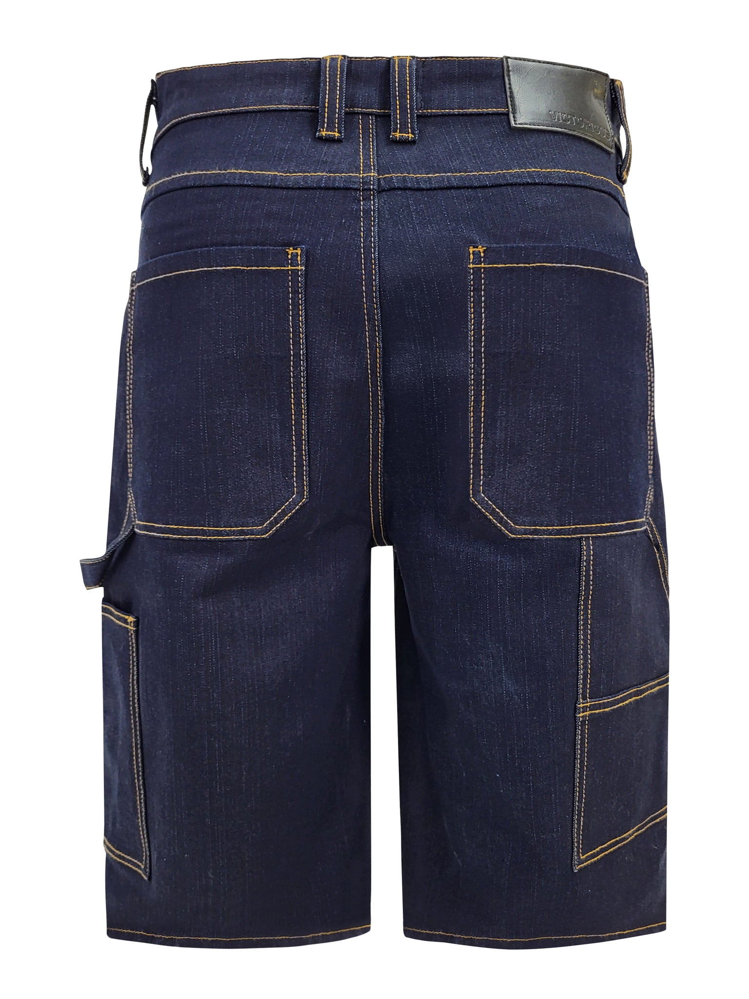 Baggy Fit Carpenter Raw Denim Shorts