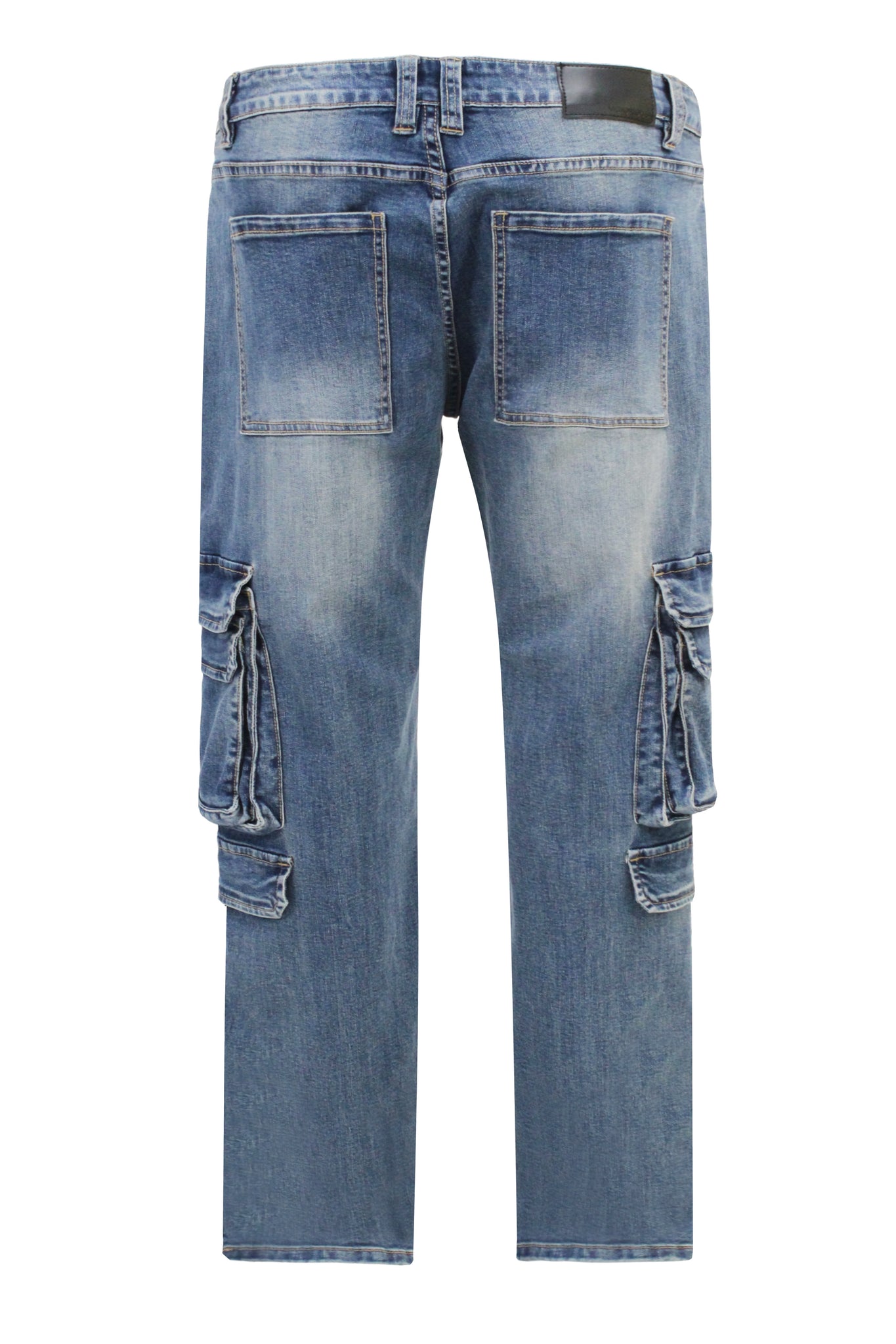 Multi Cargo Pockets Denim Jeans