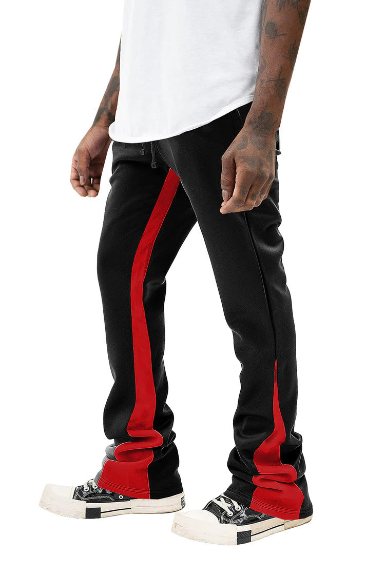 DNA Split up sweat sale Pants Red/Black design Large Men