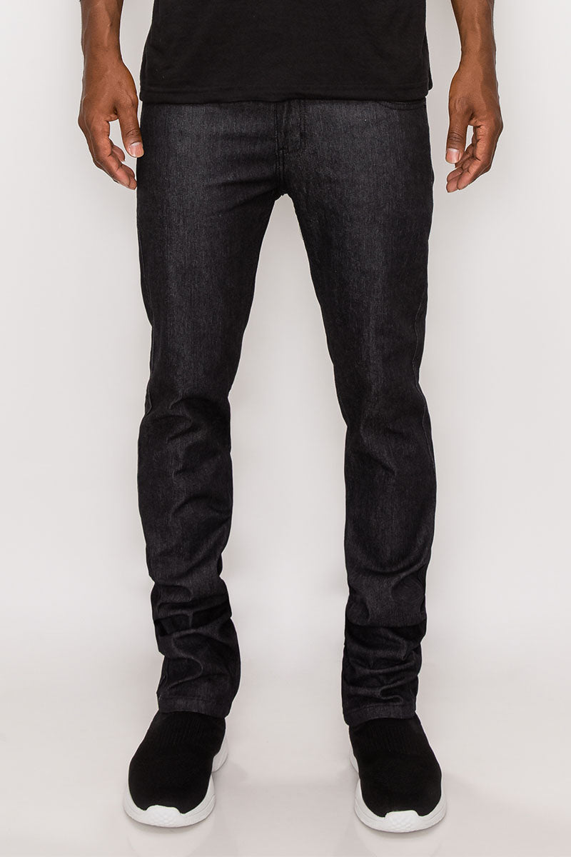Victorious Men's Drop Crotch Joggers Denim Jean Pants JG803 - Black - Small  at  Men's Clothing store