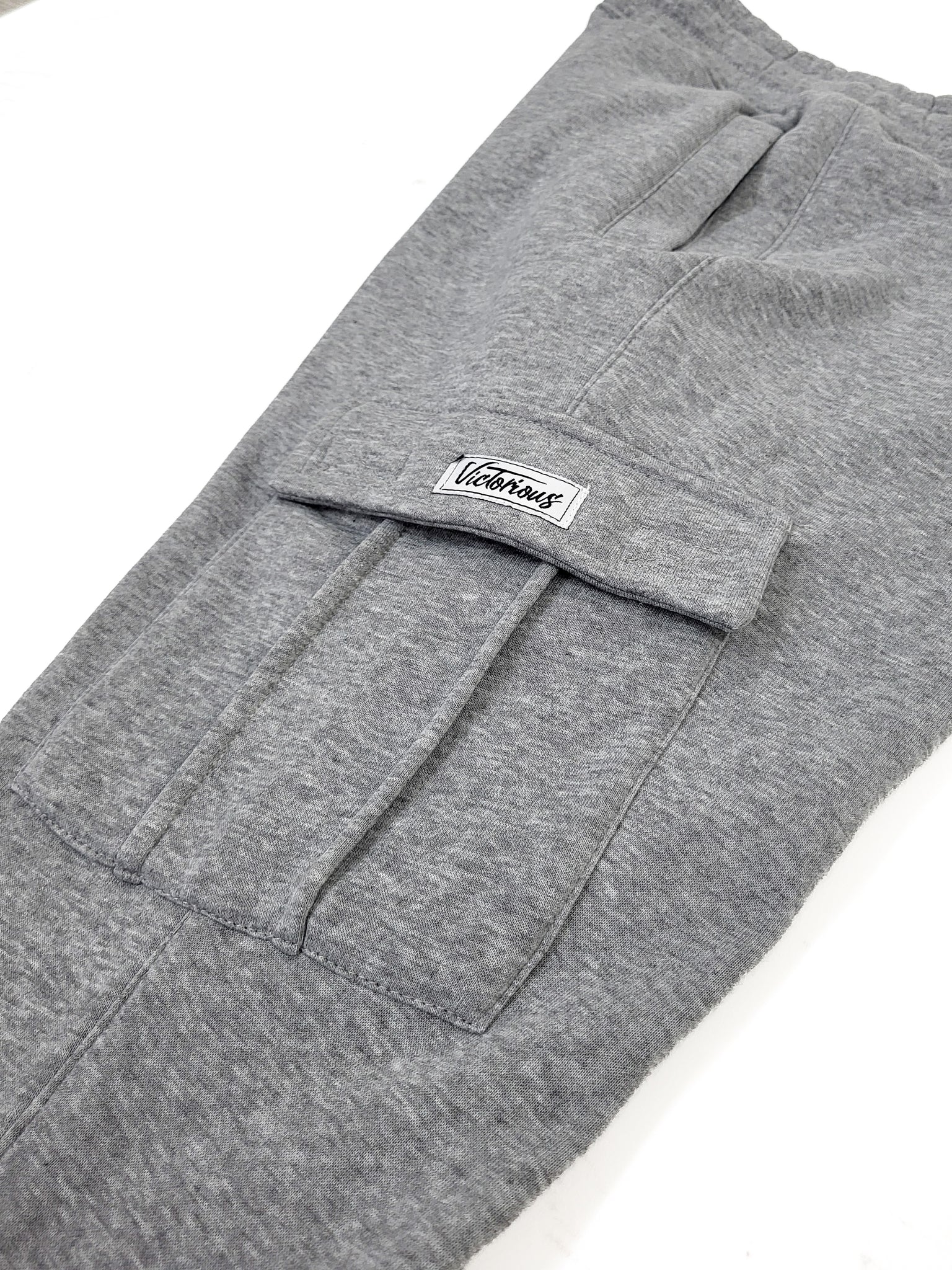 Flared Cargo Fleece Pants