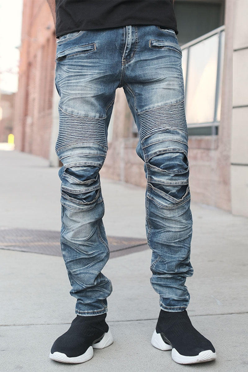 Biker jeans homme hotsell