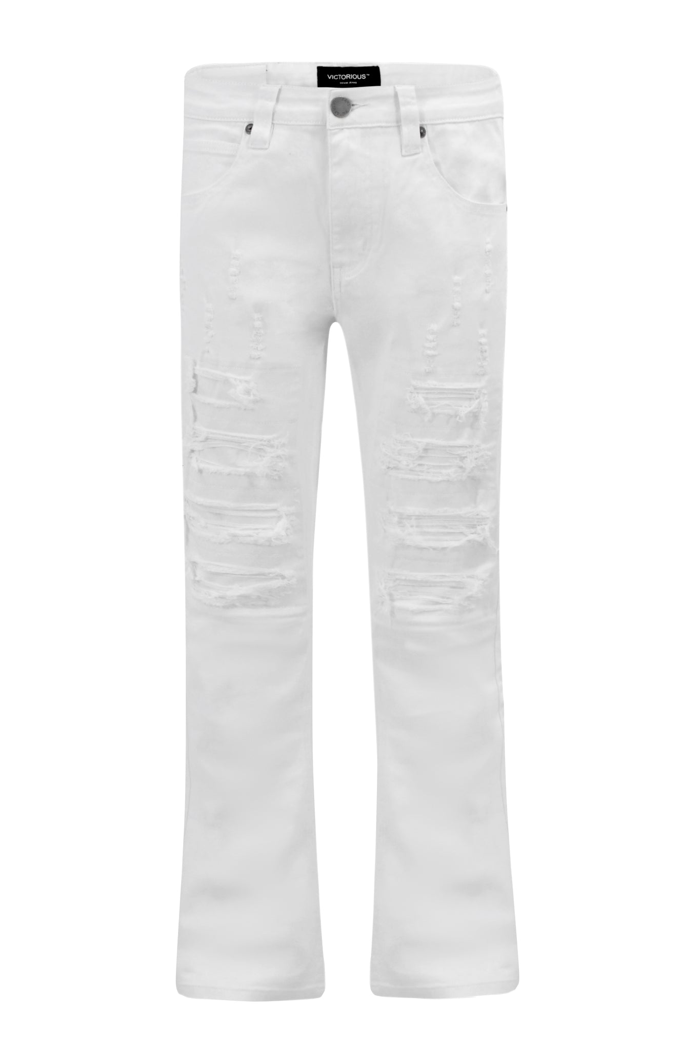 Bootcut Rip & Repair Colored Jeans