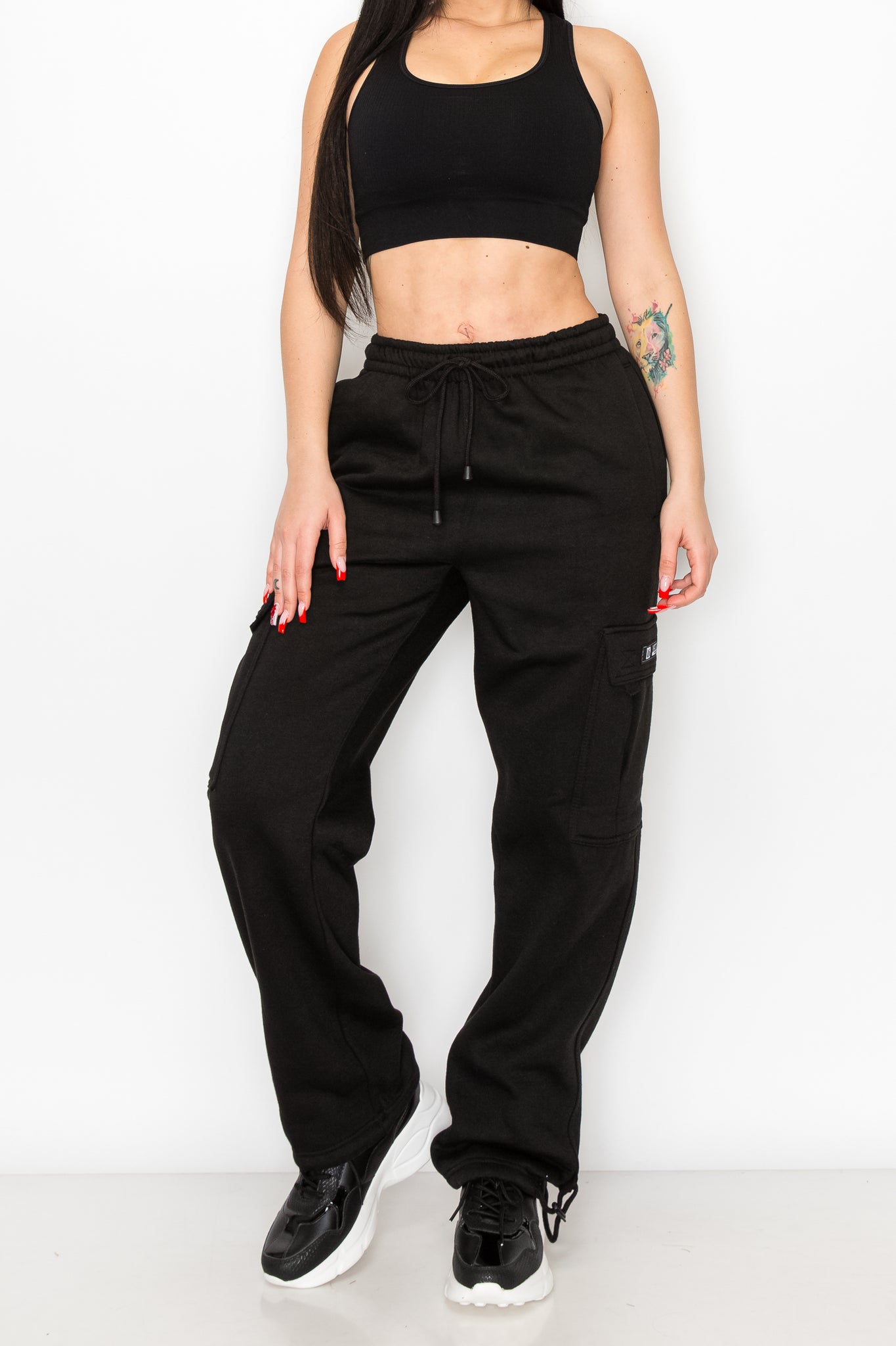 Women's Fleece Heavyweight Cargo Sweatpants