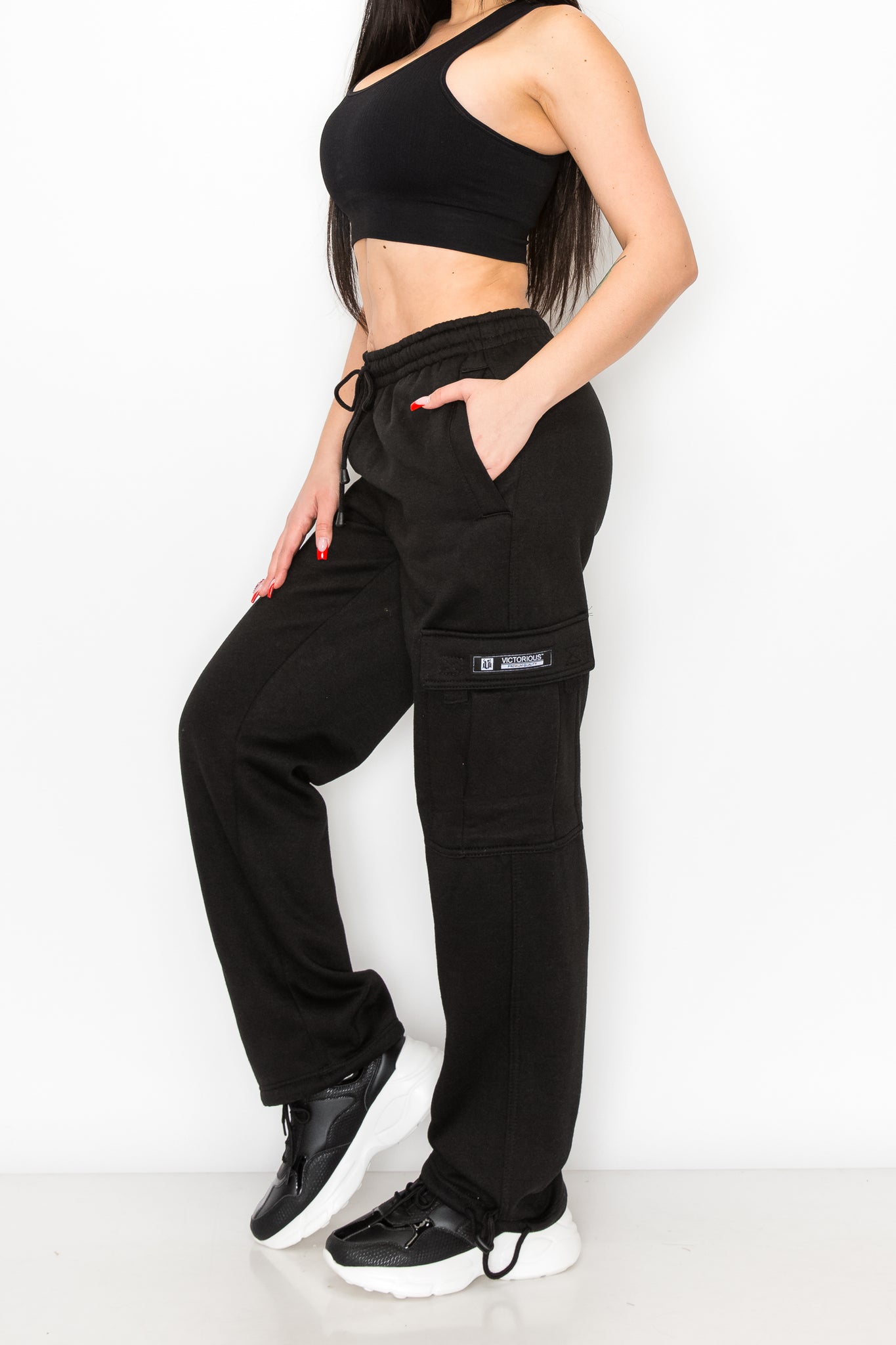 Women's Fleece Heavyweight Cargo Sweatpants