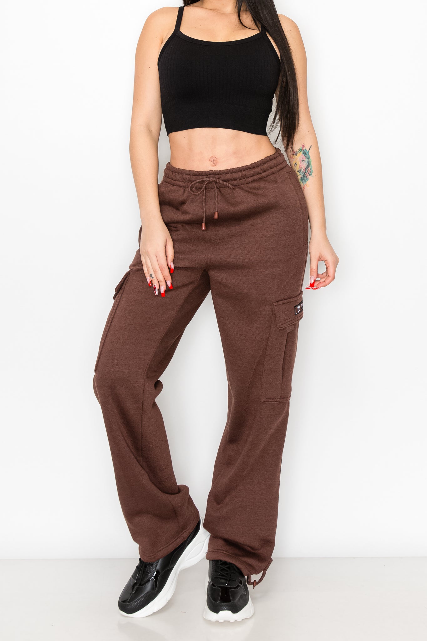 Women's Fleece Heavyweight Cargo Sweatpants