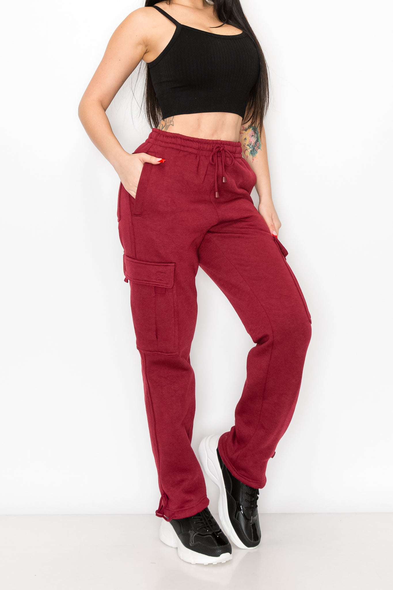 Women's Fleece Heavyweight Cargo Sweatpants