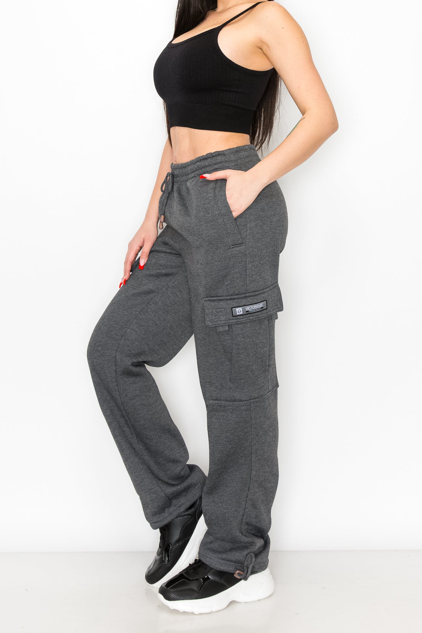 Women's Fleece Heavyweight Cargo Sweatpants