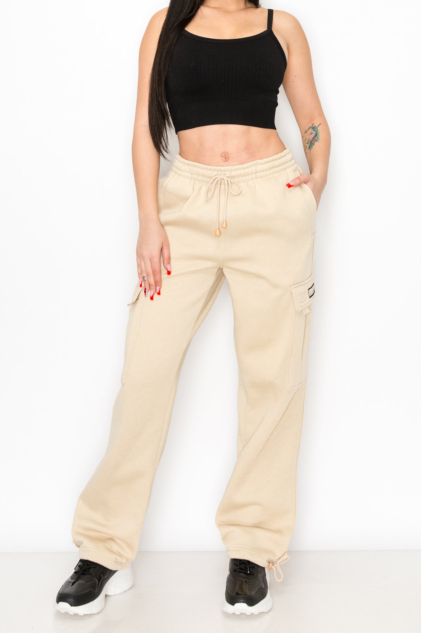 Women's Fleece Heavyweight Cargo Sweatpants