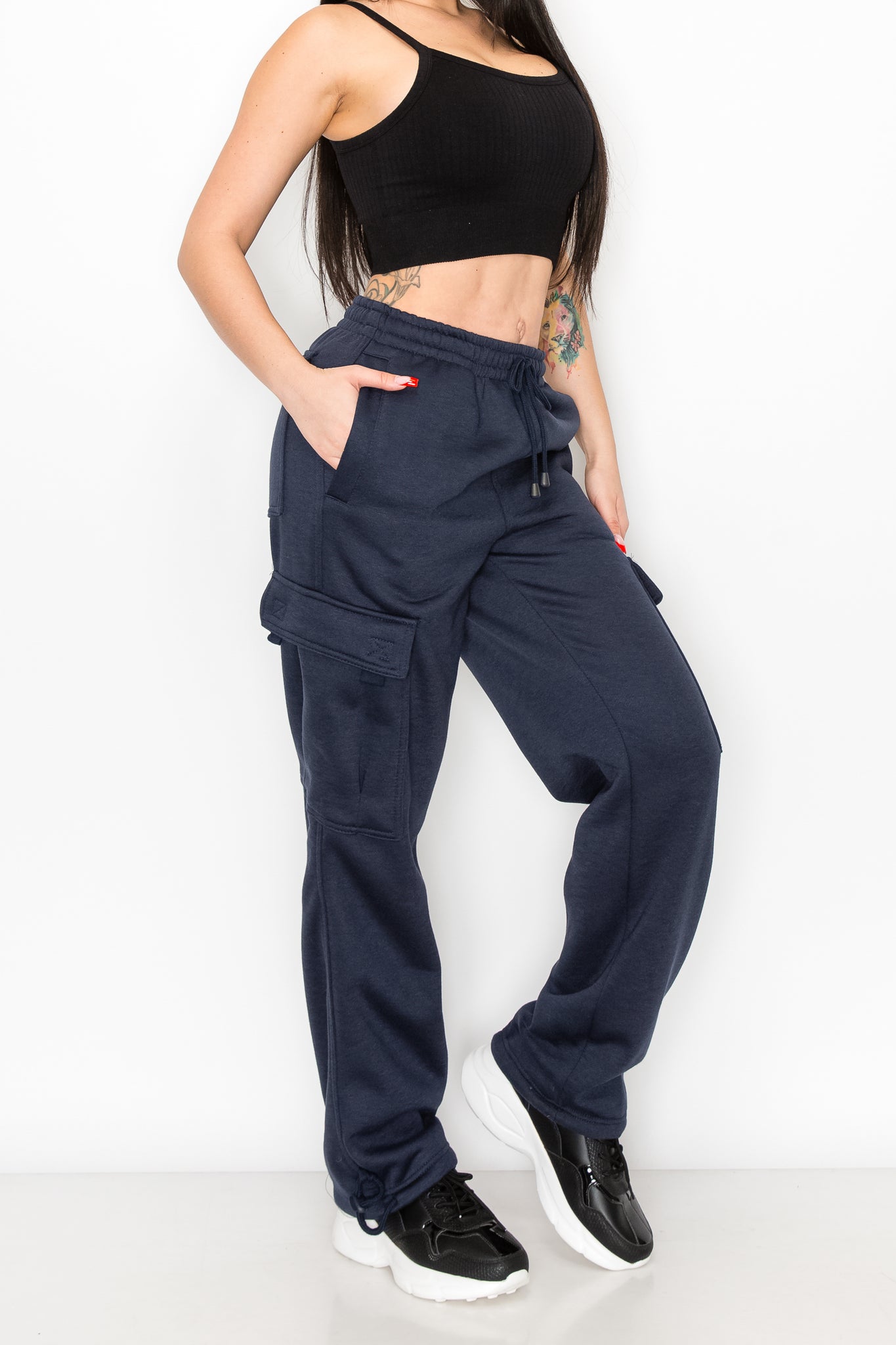 Women's Fleece Heavyweight Cargo Sweatpants