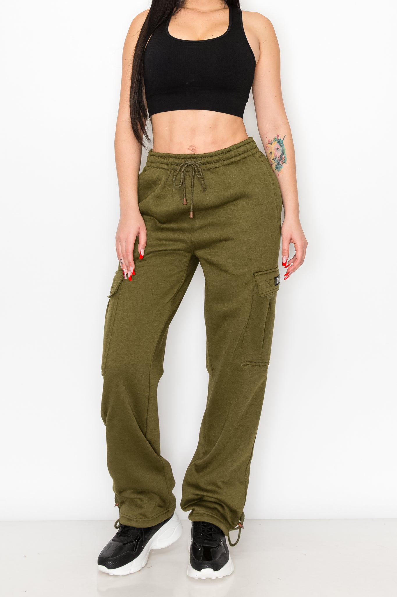 Women's Fleece Heavyweight Cargo Sweatpants