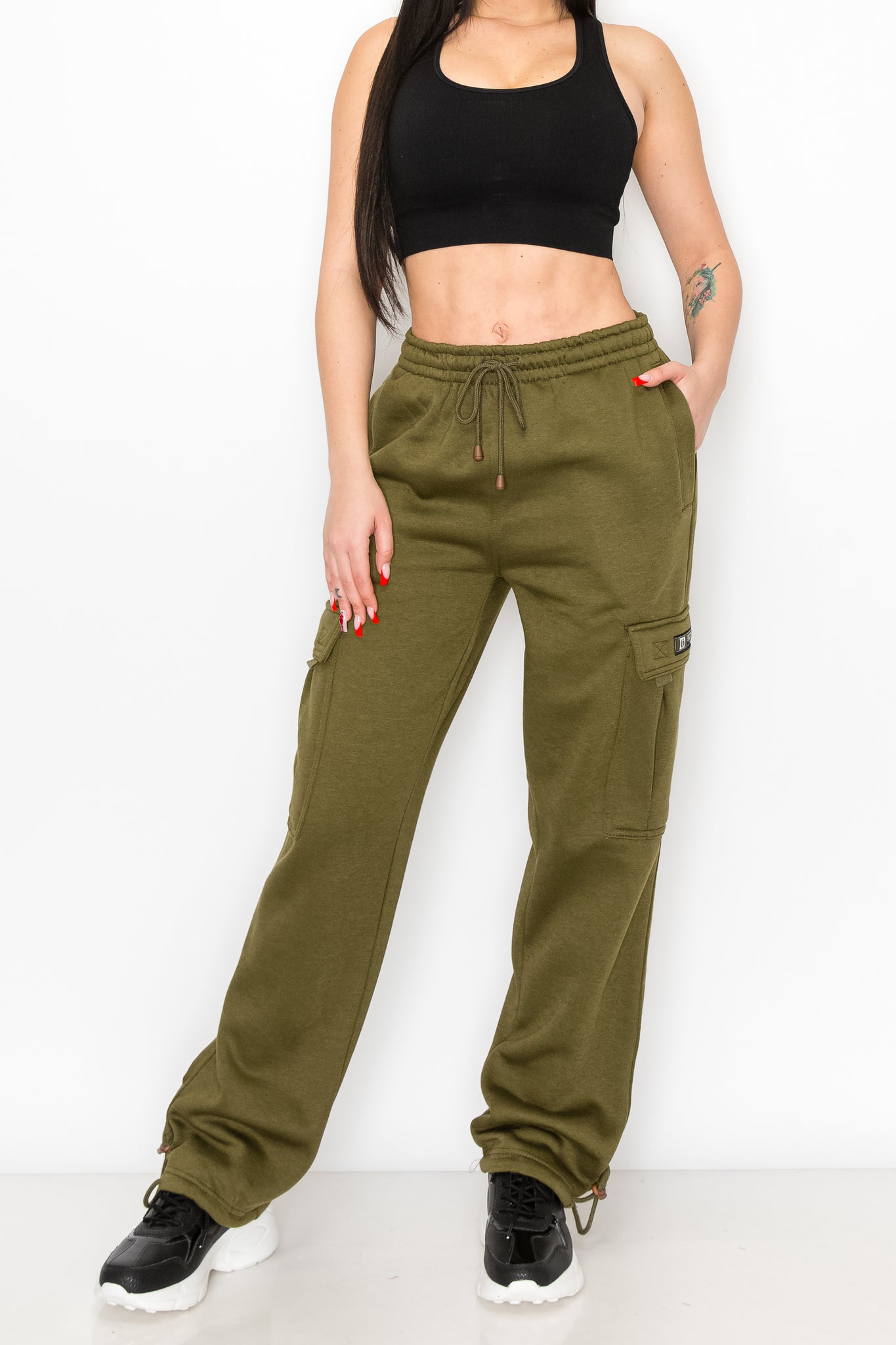 Women's Fleece Heavyweight Cargo Sweatpants