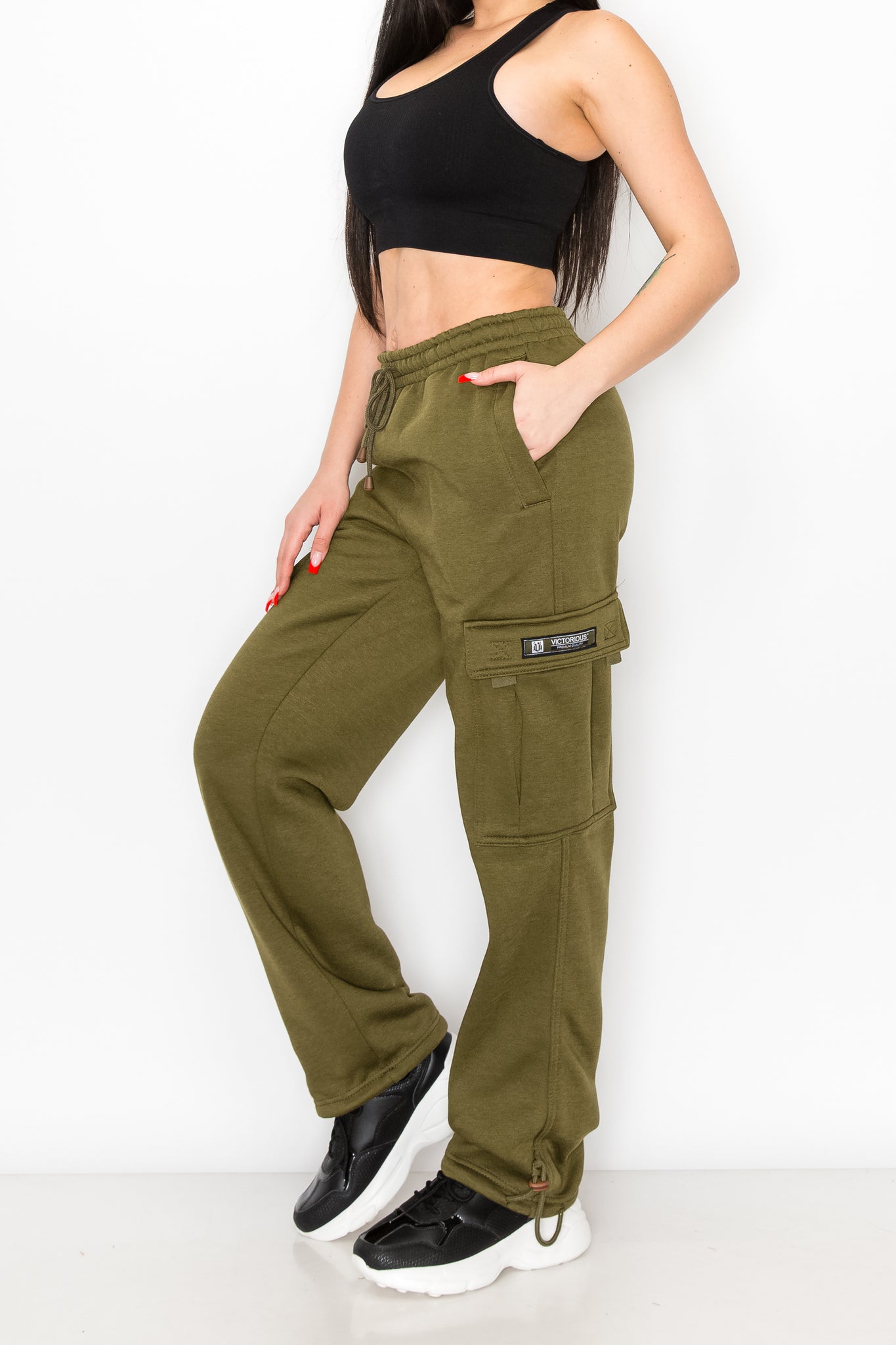 Women's Fleece Heavyweight Cargo Sweatpants