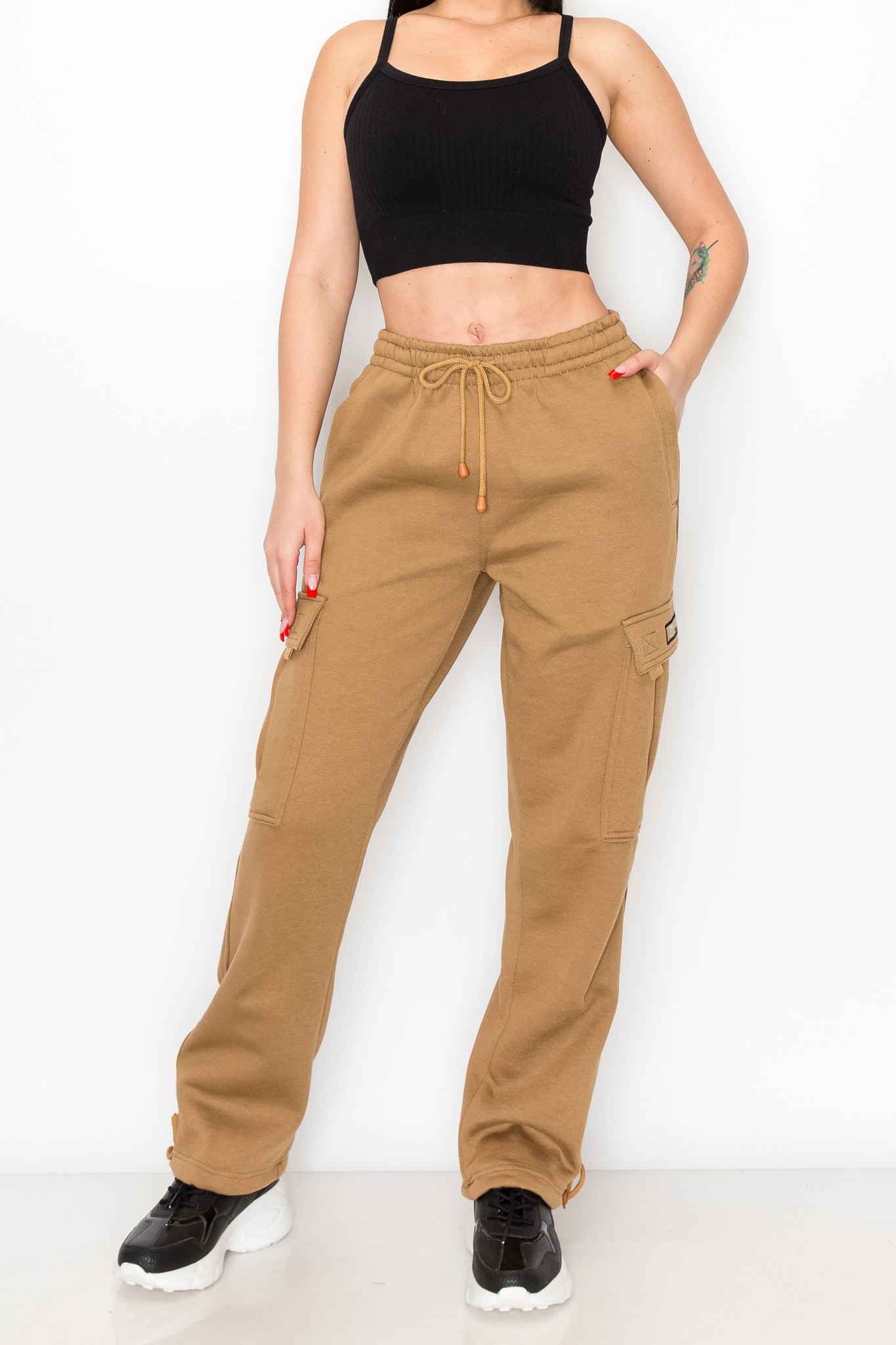 Women's Fleece Heavyweight Cargo Sweatpants