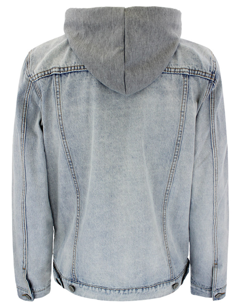 Detachable Hood Denim Jacket