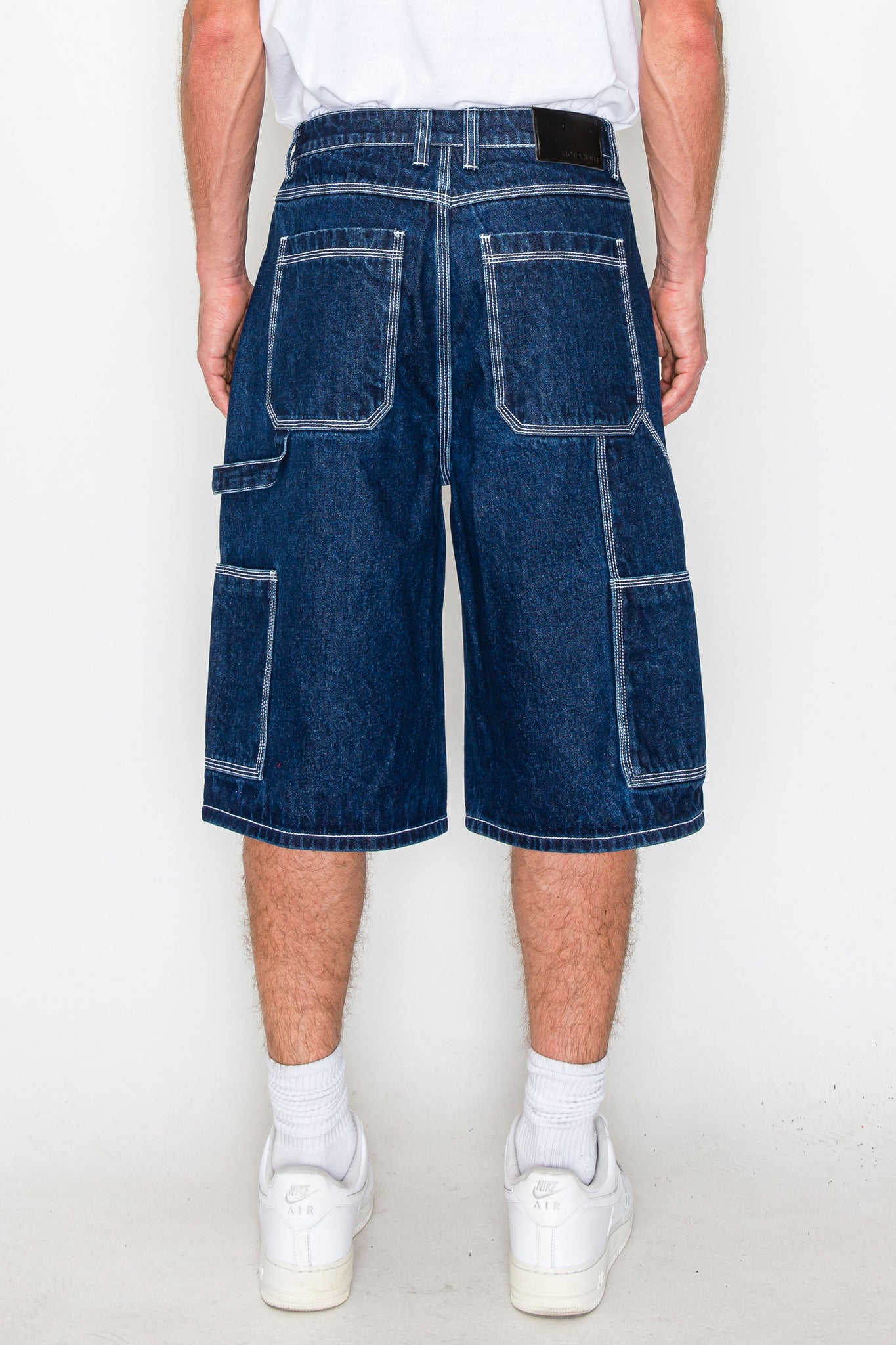 Baggy denim shorts best sale