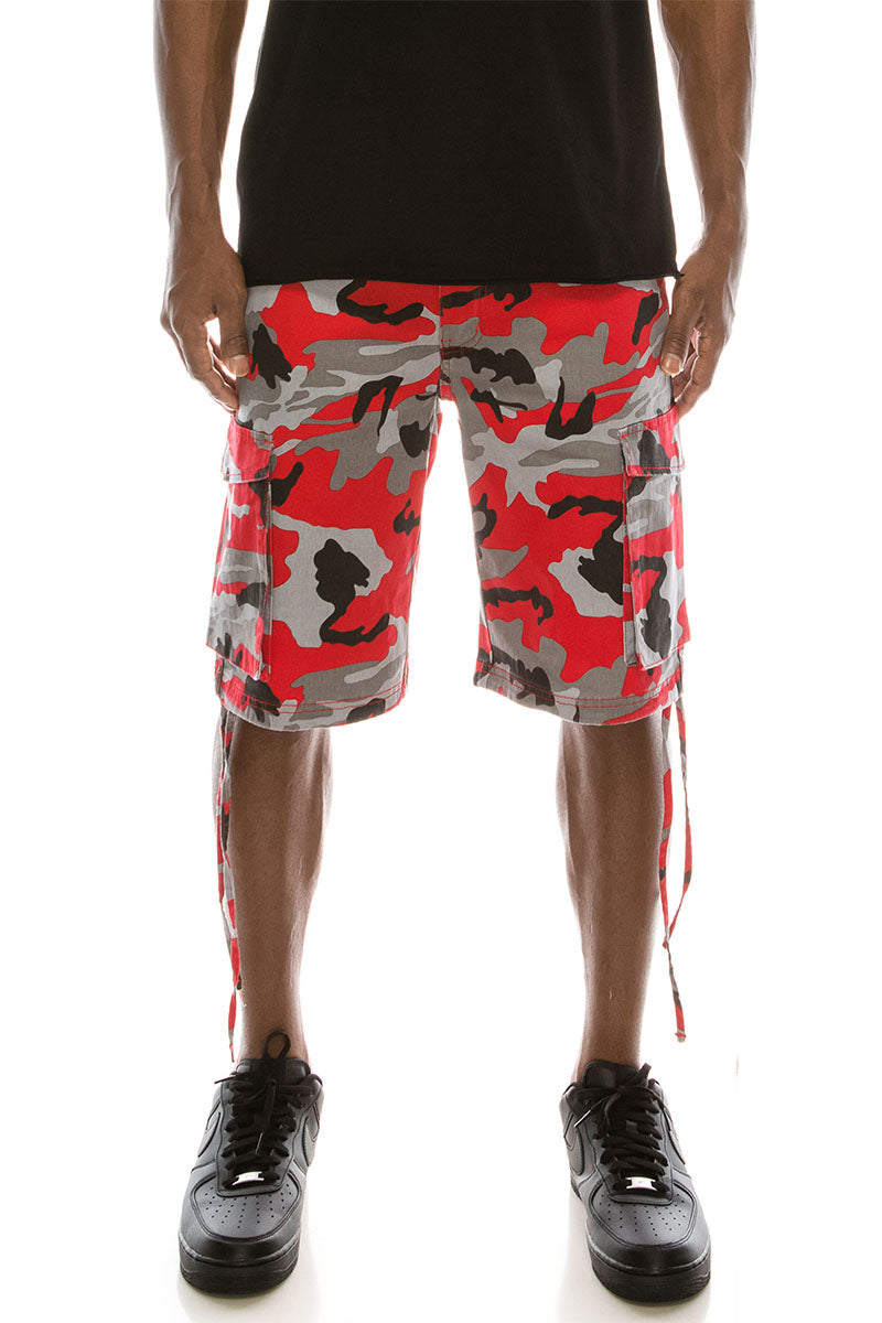 Victorious Camo Belted Cargo Shorts