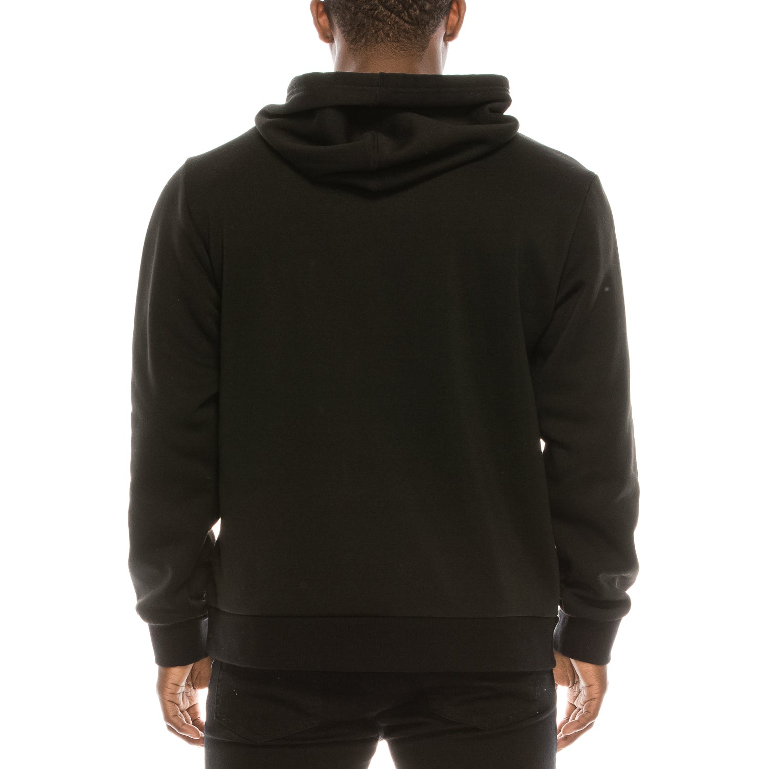 DRIP CHENILLE PATCH FLEECE PULLOVER - BLACK