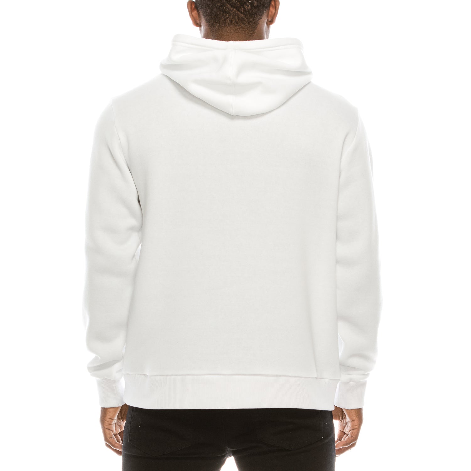 DRIP CHENILLE PATCH FLEECE PULLOVER - WHITE